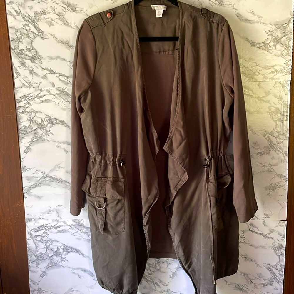Carolina Belle 1X Olive Cardigan Jacket